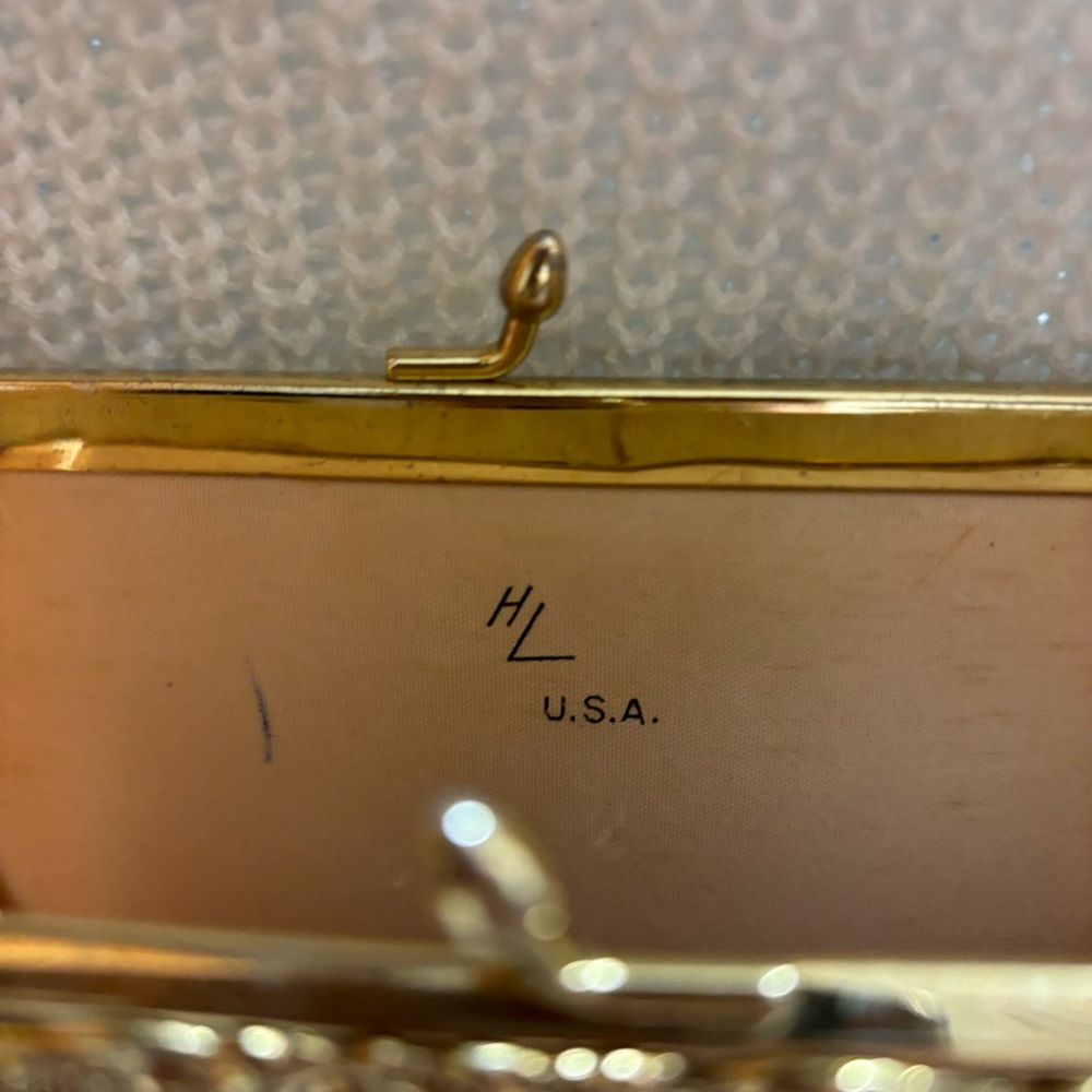 Vintage gold clutch